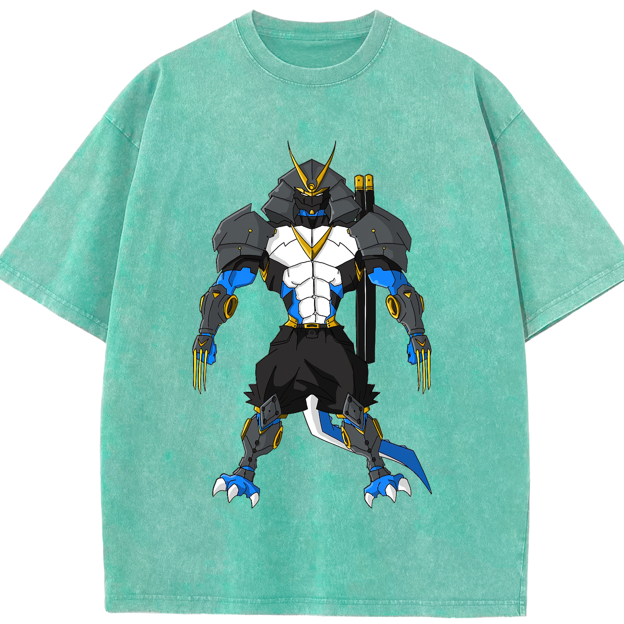 （画像用） Digimon デジタルモンスター/デジモン 綿100% ヴィンテージ風 半袖Tシャツ（フロントプリント）